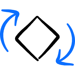 Flip Rotate Clockwise Icon from Freehand Duotone - Free Set