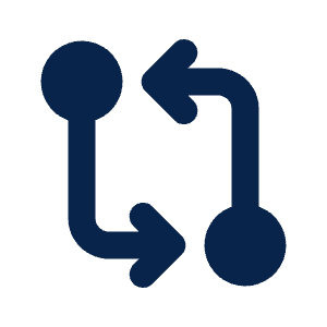 Git Compare Fill Icon from Mingcute Fill Set