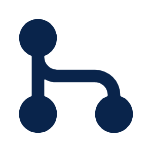 Git Merge Fill Icon from Mingcute Fill Set