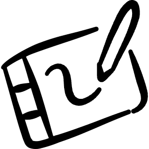 Graphic Tablet Draw 1 Icon from Freehand Line - Free Set