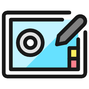 Graphic Tablet Draw Icon from Ultimate Colors - Free Set
