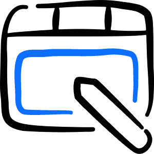 Graphic Tablet Intous Draw Icon from Freehand Duotone - Free Set