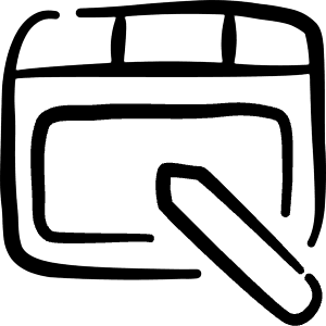 Graphic Tablet Intous Draw Icon from Freehand Line - Free Set