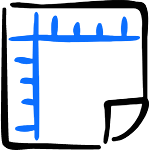 Grid Ruler Icon from Freehand Duotone - Free Set