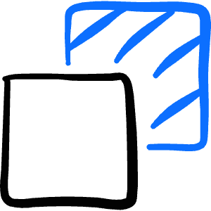 Layers Bring Backward Icon from Freehand Duotone - Free Set