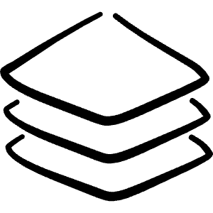 Layers Stacked 1 Icon from Freehand Line - Free Set