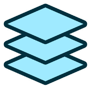 Layers Stacked Icon from Ultimate Duotone - Free Set