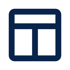 Layout 2 Line Icon from Mingcute Line Set