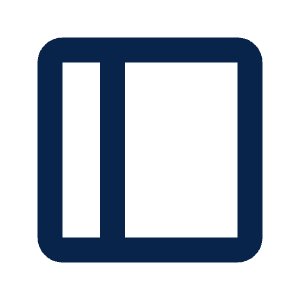 Layout Left Line Icon from Mingcute Line Set