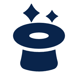 Magic Hat 2 Fill Icon from Mingcute Fill Set