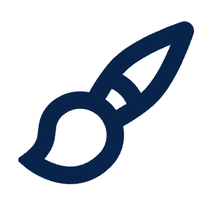 Paint Brush Line Icon from Mingcute Line Set