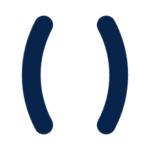 Parentheses Fill Icon from Mingcute Fill Set