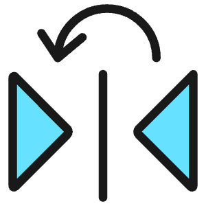 Reflect Left Icon from Ultimate Colors - Free Set