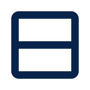 Rows 2 Line Icon from Mingcute Line Set