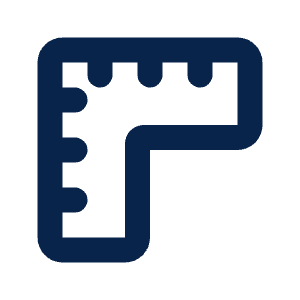 Ruler Line Icon from Mingcute Line Set