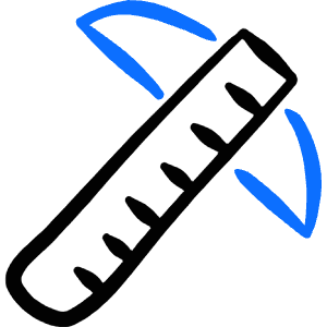 Ruler T Icon from Freehand Duotone - Free Set