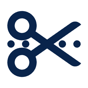 Scissors 3 Line Icon from Mingcute Line Set