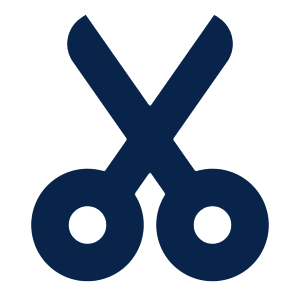 Scissors Fill Icon from Mingcute Fill Set