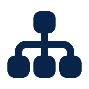 Sitemap Fill Icon from Mingcute Fill Set