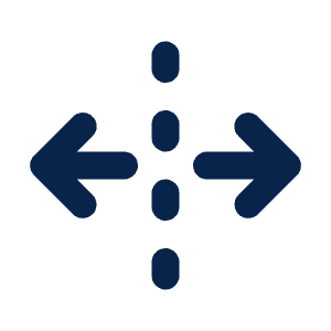 Unfold Horizontal Line Icon from Mingcute Line Set