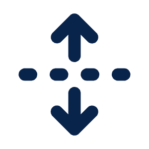 Unfold Vertical Line Icon from Mingcute Line Set