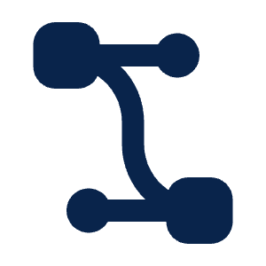 Vector Bezier 2 Fill Icon from Mingcute Fill Set