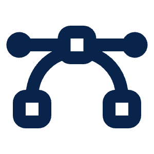 Vector Bezier Line Icon from Mingcute Line Set