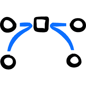 Vectors Path Flat Icon from Freehand Duotone - Free Set