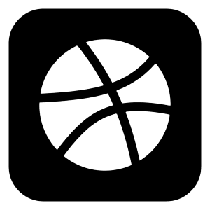 Dribbble Logo Icon from Logos Block - Free Set