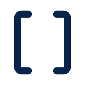 Brackets Line Icon from Mingcute Line Set