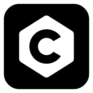 C Language Logo Icon from Logos Block - Free Set