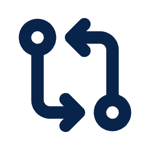 Git Compare Line Icon from Mingcute Line Set