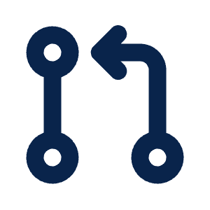 Git Pull Request Line Icon from Mingcute Line Set