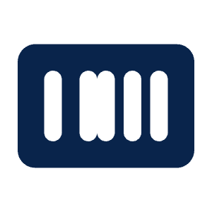 Barcode Fill Icon from Mingcute Fill Set