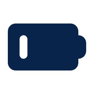 Battery 1 Fill Icon from Mingcute Fill Set