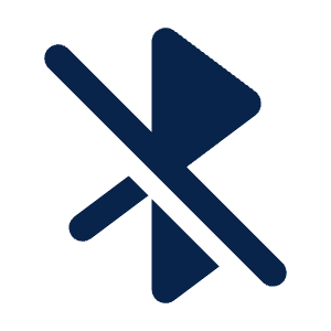 Bluetooth Off Fill Icon from Mingcute Fill Set