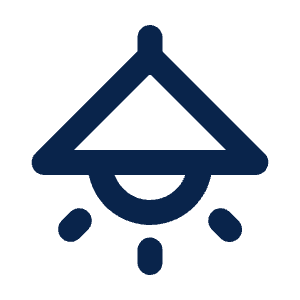 Ceiling Lamp Line Icon from Mingcute Line Set