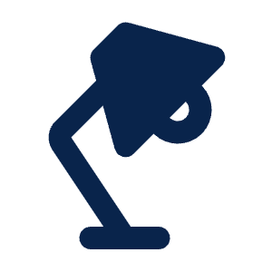 Desk Lamp 2 Fill Icon from Mingcute Fill Set