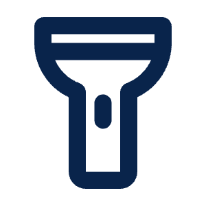 Flashlight Line Icon from Mingcute Line Set