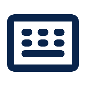 Keyboard Line Icon from Mingcute Line Set