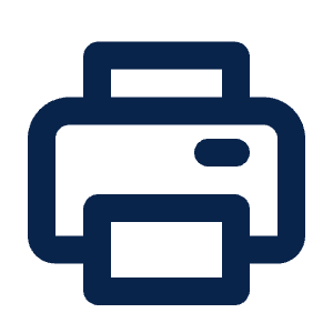 Print Line Icon from Mingcute Line Set