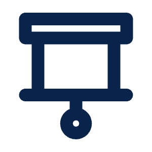 Projector Screen Line Icon from Mingcute Line Set