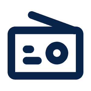 Radio Line Icon from Mingcute Line Set