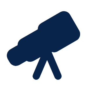 Telescope Fill Icon from Mingcute Fill Set