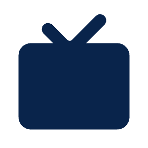 Tv 2 Fill Icon from Mingcute Fill Set