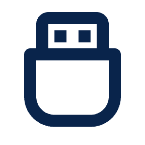 Usb Flash Disk Line Icon from Mingcute Line Set