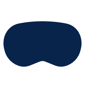 Vison Pro Fill Icon from Mingcute Fill Set