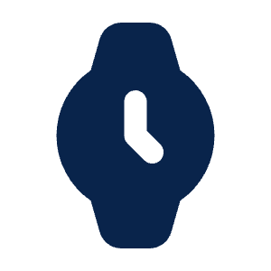 Watch 2 Fill Icon from Mingcute Fill Set