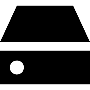 Hard Drive Icon from Block – Free Set