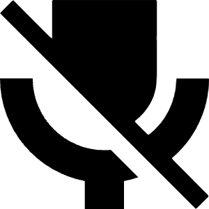 Microphone Off Icon from Block – Free Set